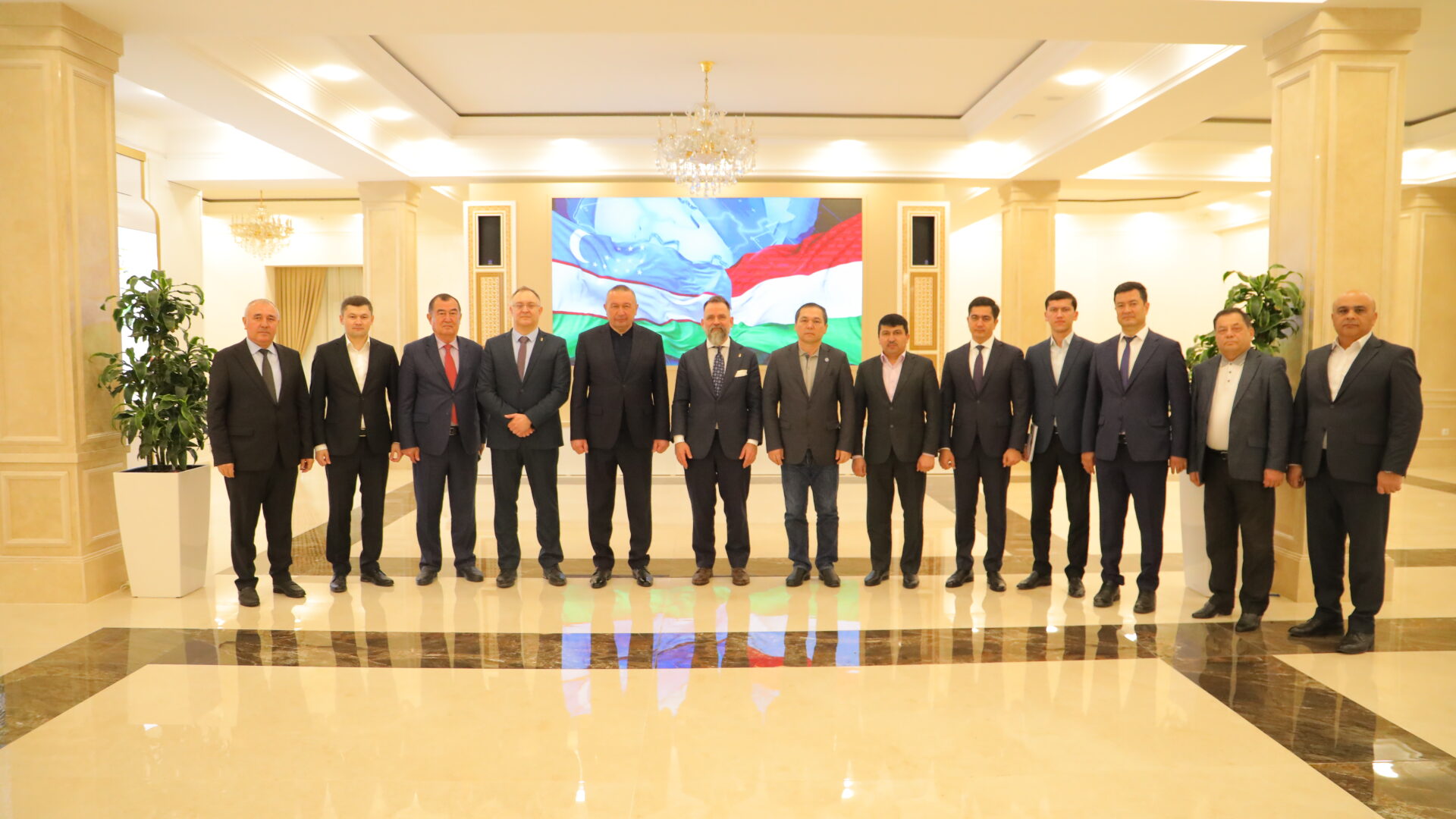 The Uzbek and Hungarian delegation