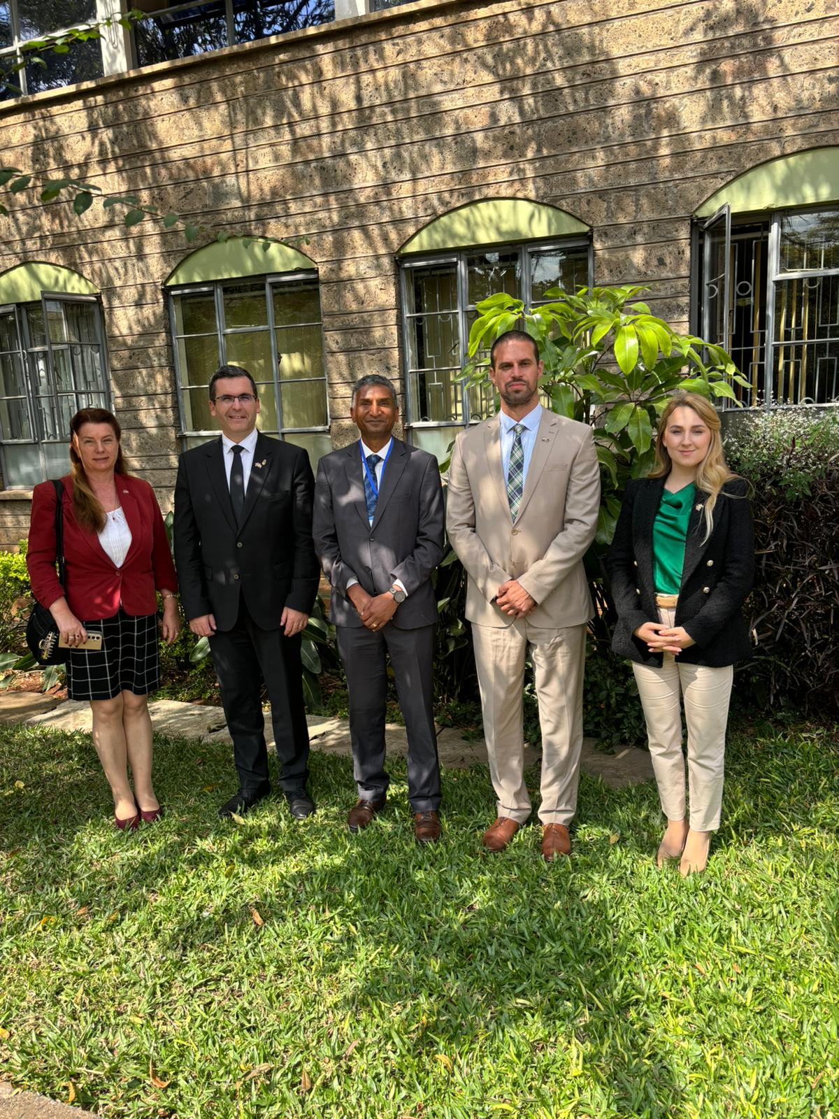 The Rector of Strathmore University and the Ambassador Of Hungary to Republic of Kenya with the rector of Obuda University