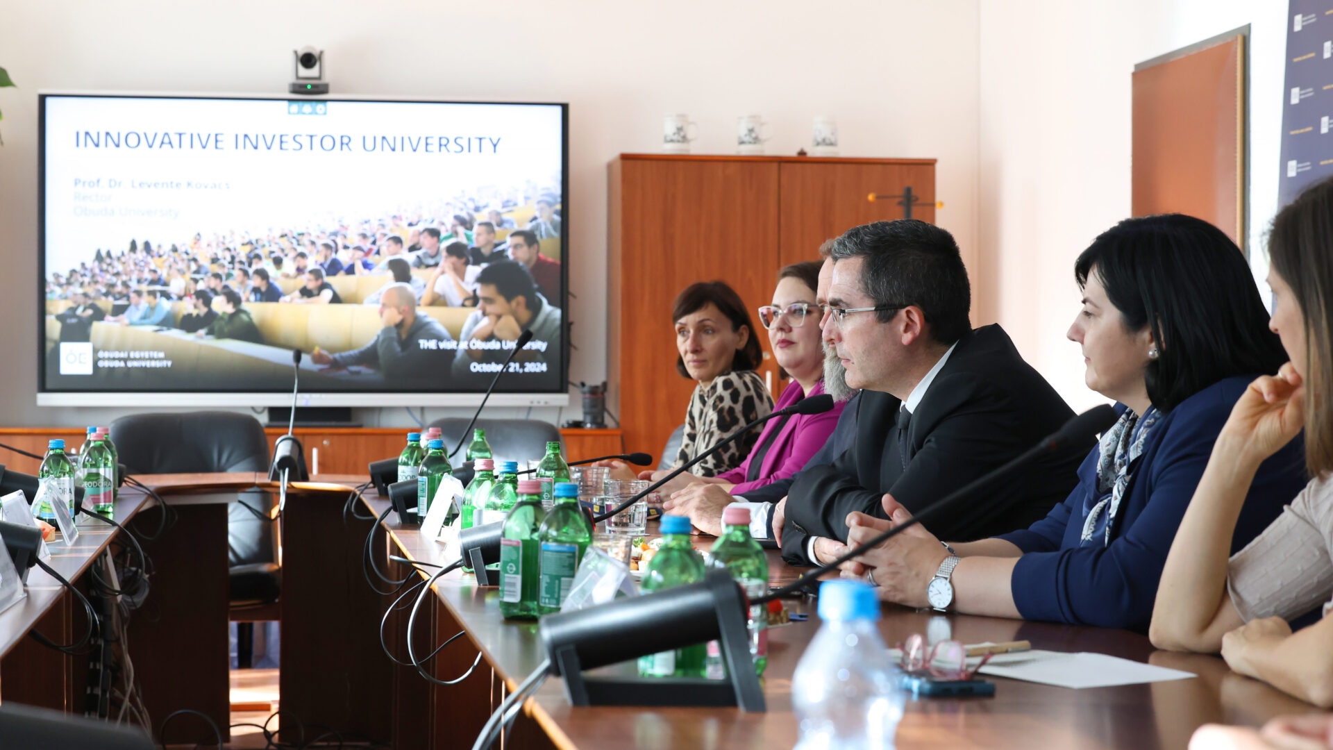 Prof. Dr. Levente Kovács with the OU leadership