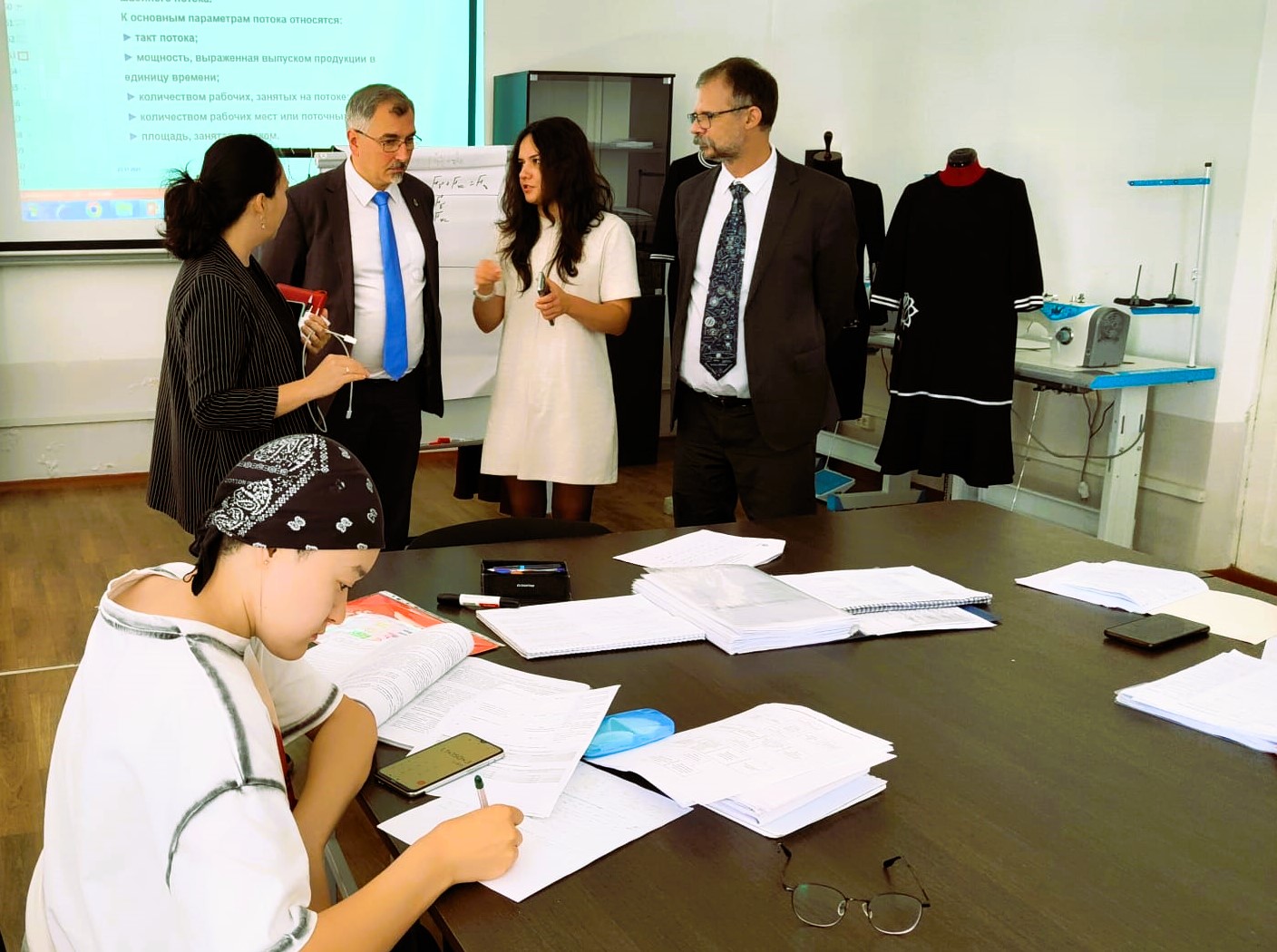 The delegation during the discussions