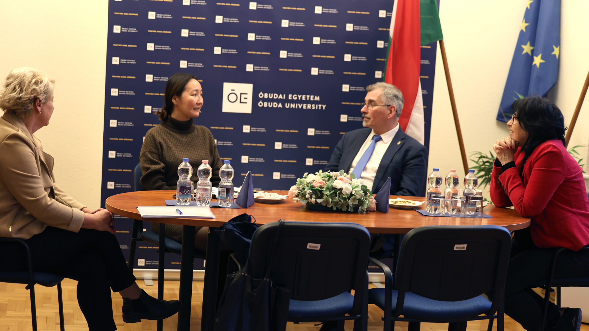 The Kazakh delegation at Obuda University